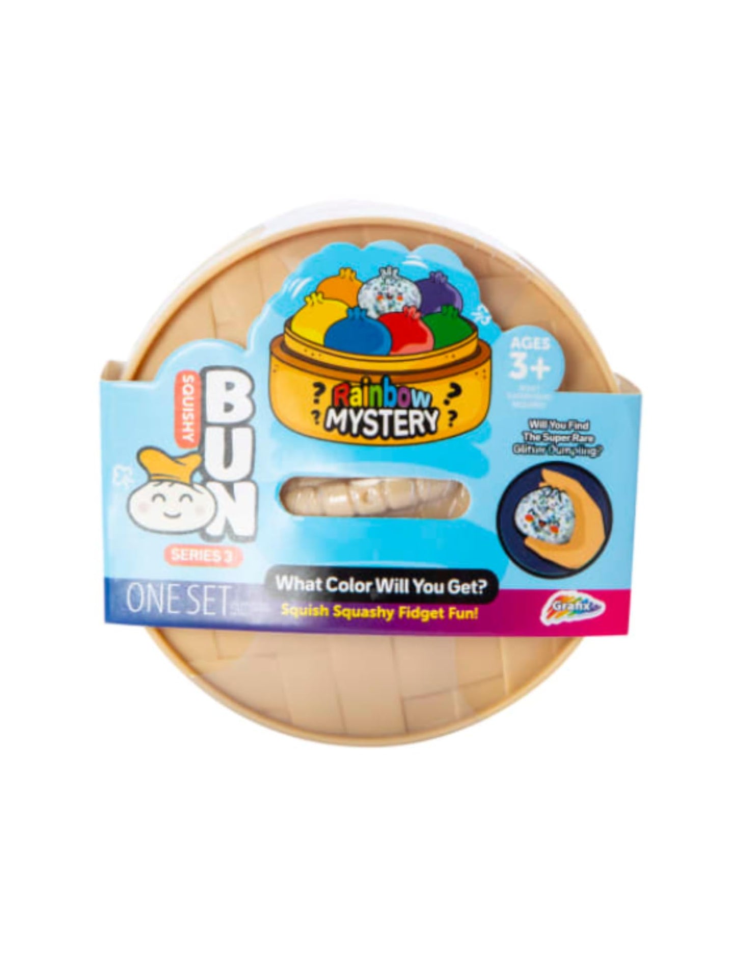 Viral Glitter Dumpling - Squishy Bun Rainbow Mystery